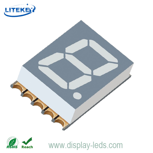 0.39인치 단일 자리 7 세그먼트 3.1mm 초박형 SMD 디스플레이