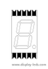 0.39인치 단일 자리 7세그먼트 초박형 SMD 디스플레이