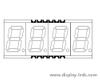 0.39 인치 4 자리 7 세그먼트 SMD 디스플레이