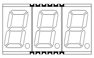 0.56인치 3자리 SMD LED 5630