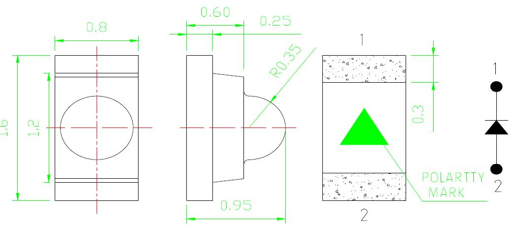 0603 SMD LED(len 포함)