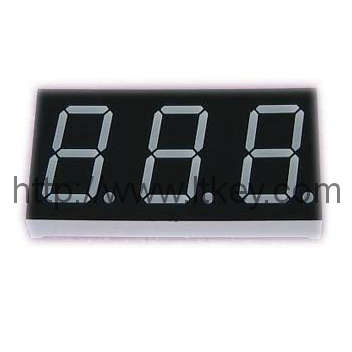 0.8인치 3자리 7세그먼트 LED 디스플레이