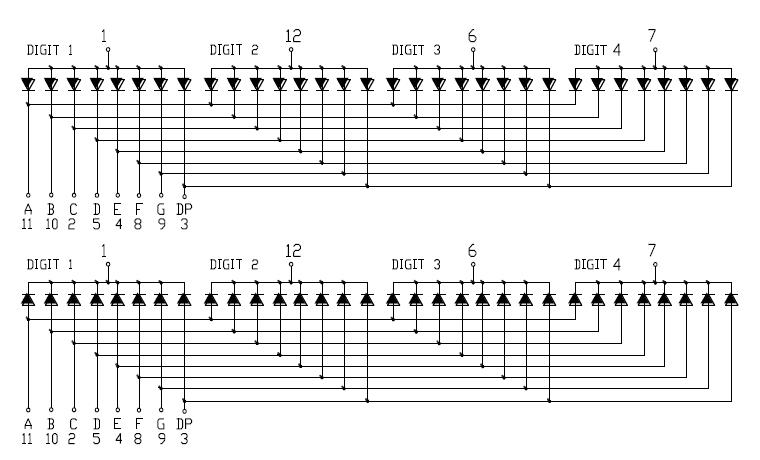 0.56인치 4자리 SMD 디스플레이 5642