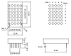 위아래 간격이 있는 1.2인치 5x7 LED 도트 매트릭스