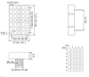 2인치 5x7 LED 정사각형 도트 매트릭스