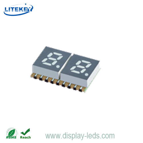 0.2인치 듀얼 디지트 7 세그먼트 SMD 디스플레이