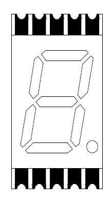 0.39 인치 한 자리 SMD LED 디스플레이 3913