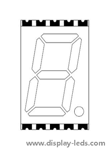 0.56 인치 단일 자리 7 세그먼트 SMD 디스플레이