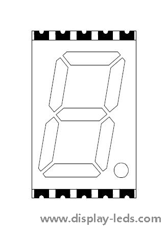 0.56인치 단일 자리 7세그먼트 SMD 디스플레이