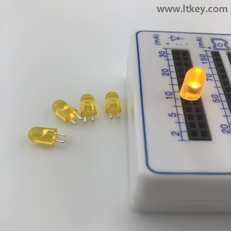황색 5mm 타원형 LED