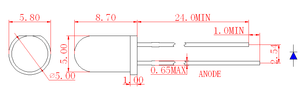 5mm 적외선 방출 다이오드
