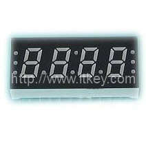 0.3인치 4자리 7세그먼트 LED 시계 디스플레이