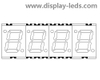 0.28인치 4자리 7 세그먼트 SMD 디스플레이