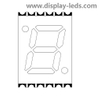 0.28인치 단일 자리 7세그먼트 SMD 디스플레이