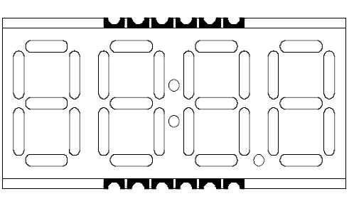 0.39인치 4자리 SMD LED 디스플레이 3941