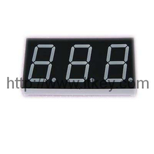 0.8인치 3자리 숫자 LED 디스플레이(공통 핀 1, 3 및 10 포함)