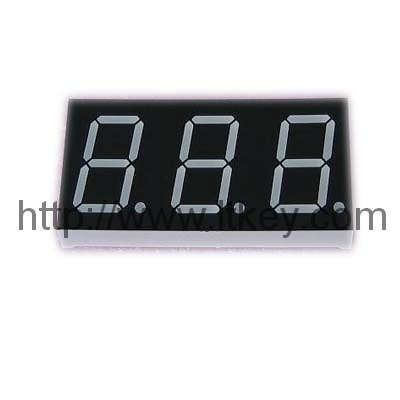 0.8인치 3자리 숫자 LED 디스플레이(공통 핀 1, 3 및 10 포함)