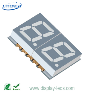0.39 인치 듀얼 디지트 7 세그먼트 SMD 디스플레이