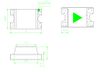 0805 백색 SMD LED