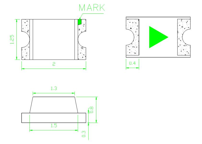 0805 백색 SMD LED