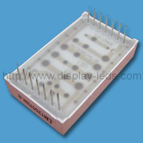 위아래 간격이 있는 1.2인치 5x7 LED 도트 매트릭스