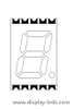 0.39인치 단일 자리 7세그먼트 SMD 디스플레이