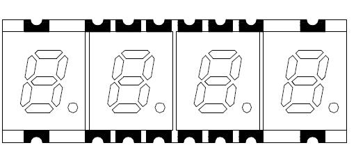 0.2인치 4자리 SMD LED 디스플레이
