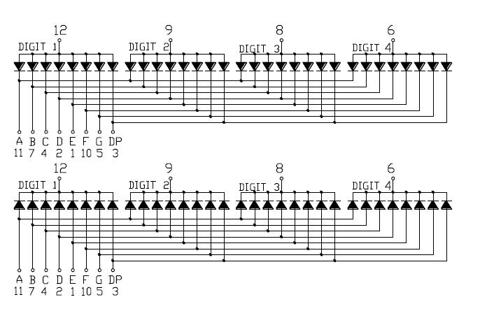 0.2인치 4자리 SMD 디스플레이