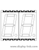 0.56인치 2자리 7세그먼트 SMD 디스플레이