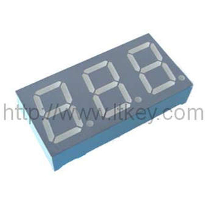0.56인치 3자리 7세그먼트 LED 디스플레이(다이아몬드 컷 글꼴 포함)
