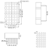 3.4인치 5x8 듀얼 컬러 도트 매트릭스 LED 디스플레이
