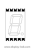 0.3인치 단일 자리 7세그먼트 SMD 디스플레이