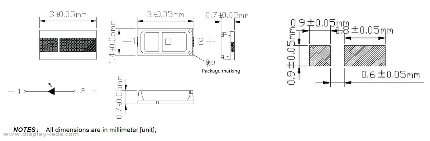 Expert China Manufacturier의 RoHS 준수 노란색 3014 상단 방출 SMD LED