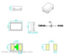 0201 파란색 SMD 칩 LED RoHS 준수 0.65(L) X0.35(W) mm