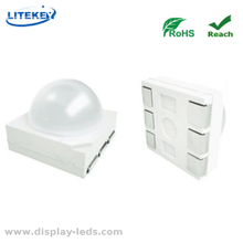 30도 각도의 매우 밝은 RGB PLCC 0.5W 5050 돔 SMD LED