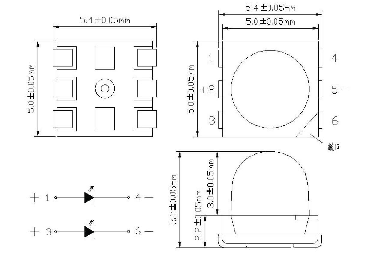 5050 SMD LED(렌즈 포함) (3)