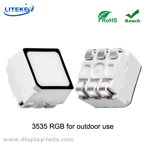 Expert China Manufacturier의 검은색 얼굴이 있는 RoHS 준수 RGB 6 핀 3535 SMD LED