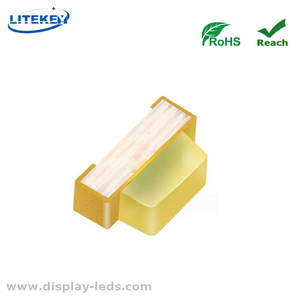 0604 노란색 사이드뷰 SMD 칩 LED RoHS 준수 1.7(L) X0.6(W) mm